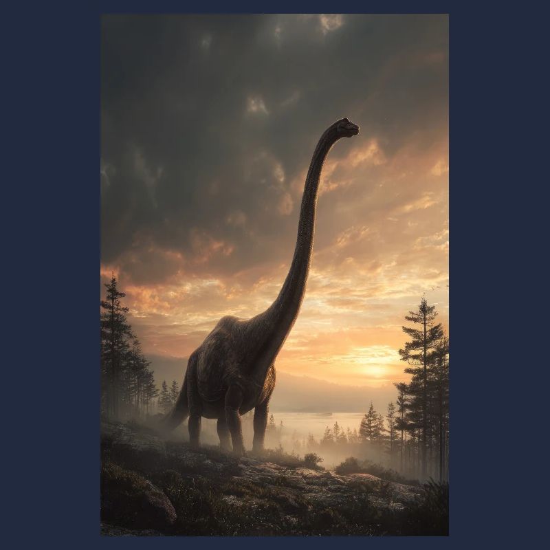 Brachiosaurus at Sunset Forest