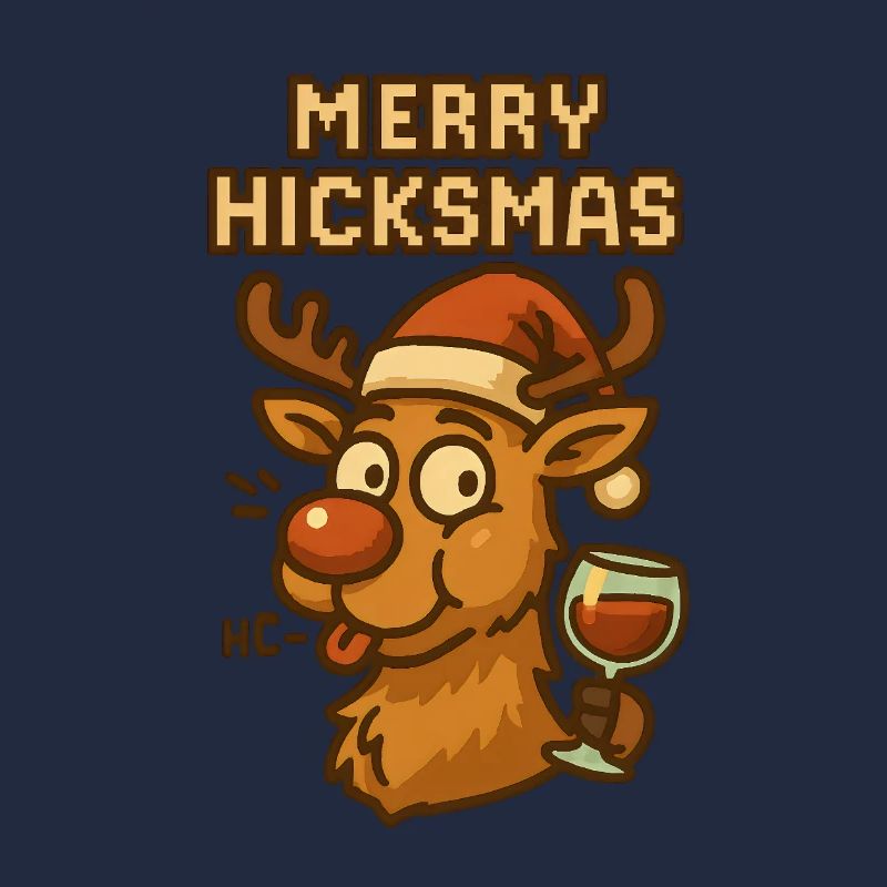 Merry Hickmas Reindeer Wine