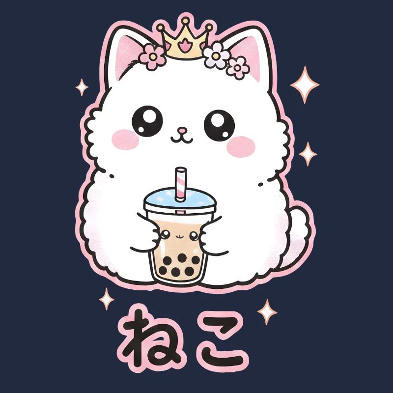 Reine des chats au bubble tea