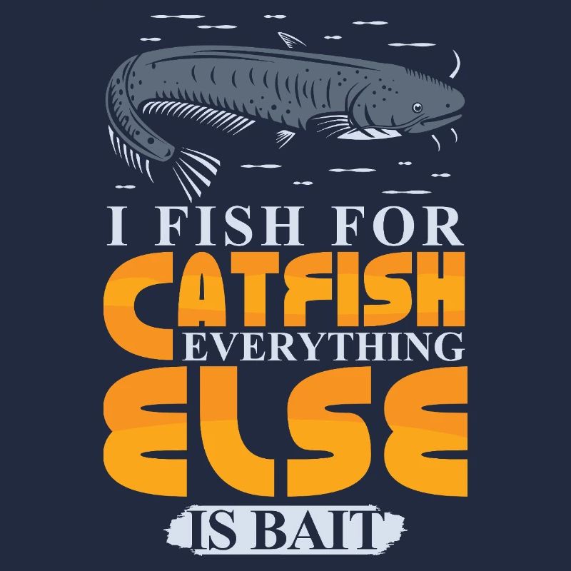 Poisson-chat pêcheur poisson-chat pêchent le poisson-chat