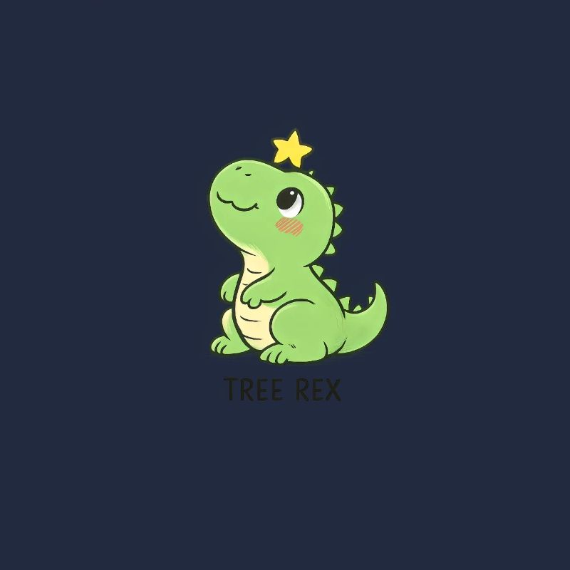 Kawaii Tree Rex Dino