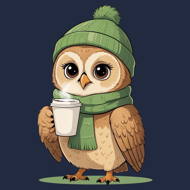 Winterliche Eulenkaffee Pause