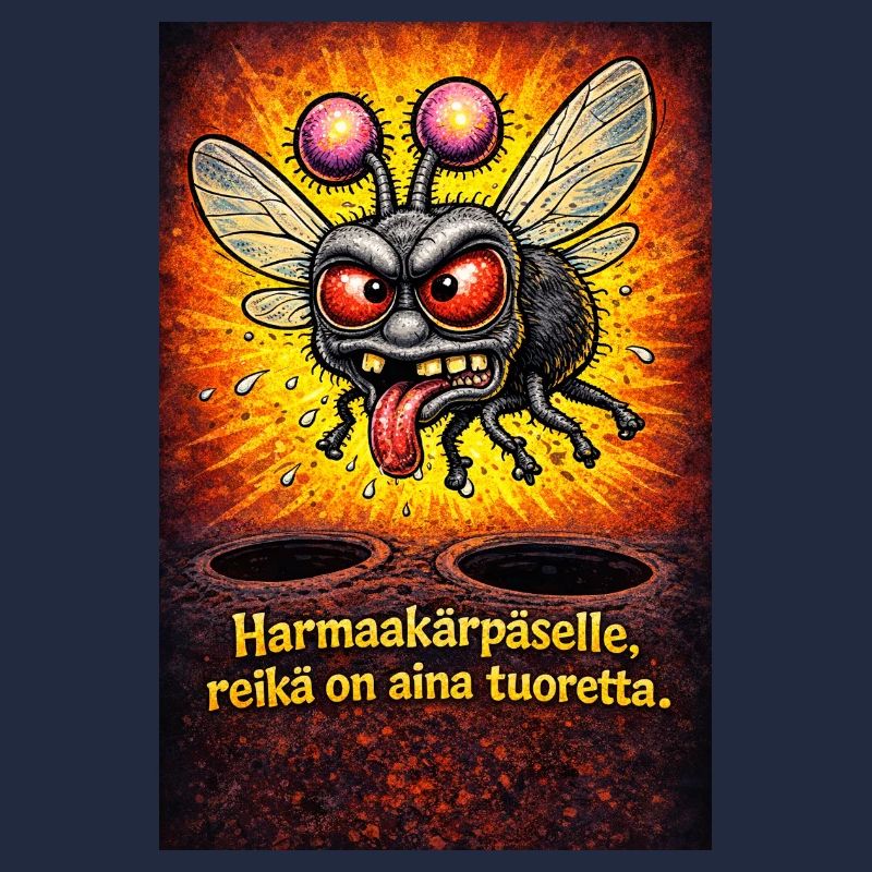 Für eine graue Fliege ist das Loch immer eine Staubquelle