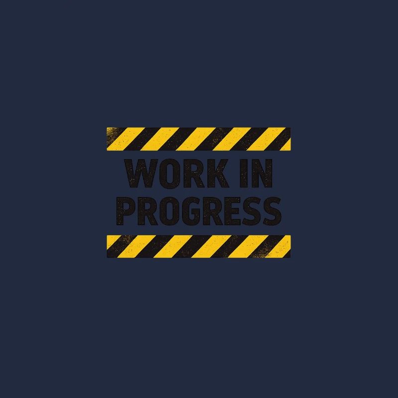 Progrès en cours – bande d’avertissement