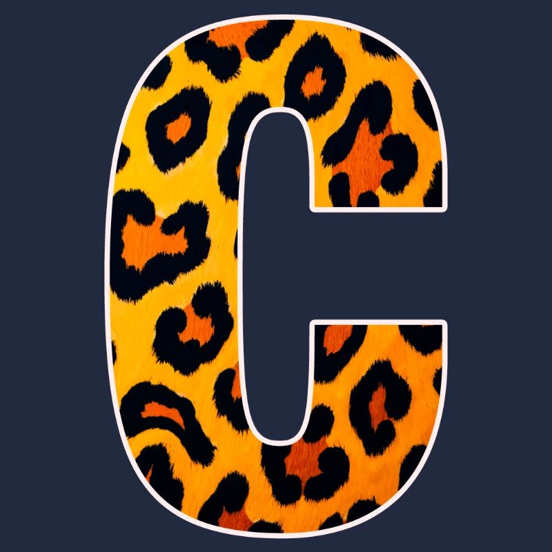 Leopard_Buchstabenmuster_ _C