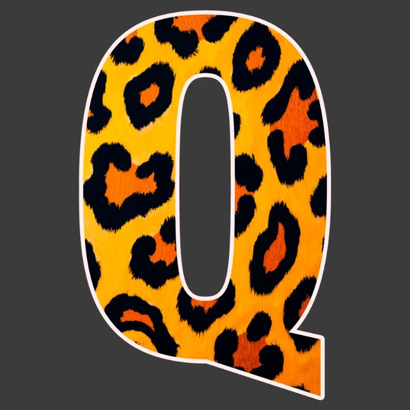 Leopard_Buchstabenmuster_-_Q
