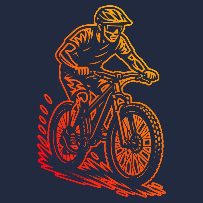 Motif clair de VTT pour chaque jour