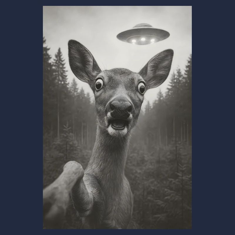 Wenn ein Reh ein Ufo sieht