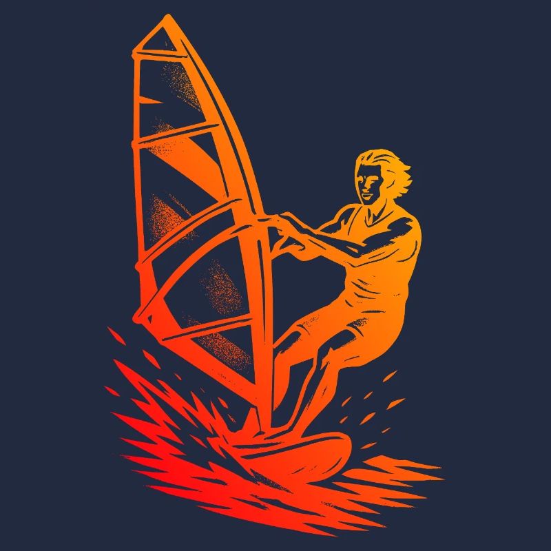 Fresh windsurfing motif for windsurf