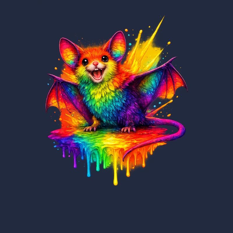 Regenbogenfledermaus Splash