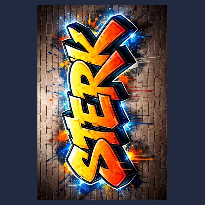 Graffiti Fear Neon-Buchstaben