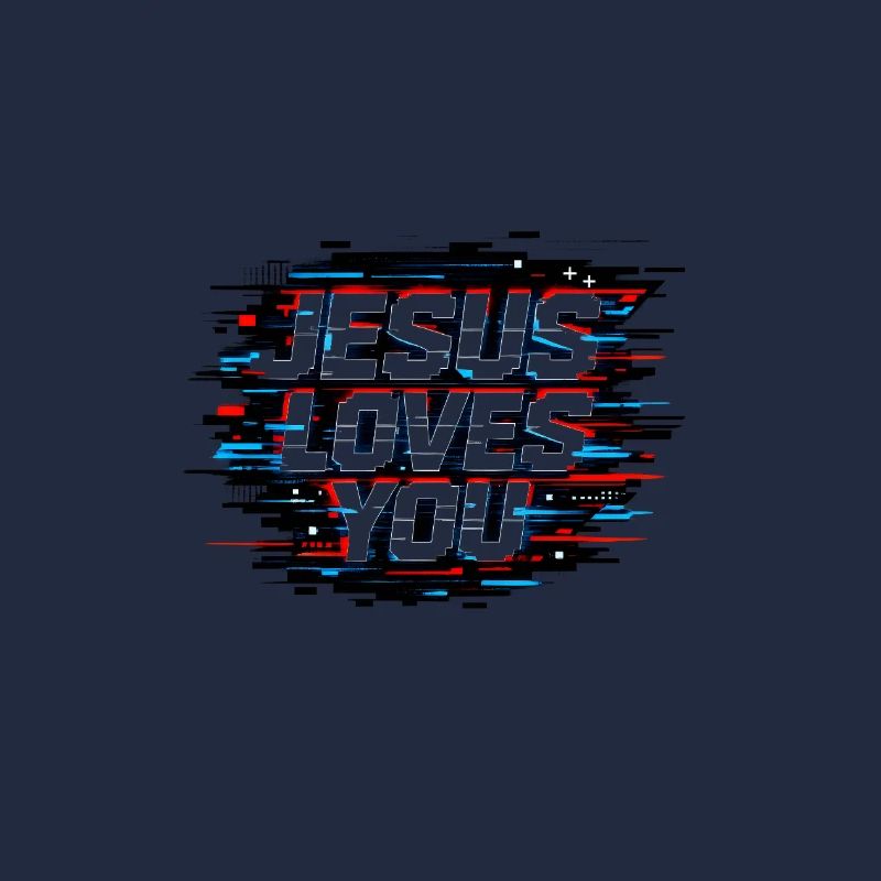 Jesus liebt dich Glitch