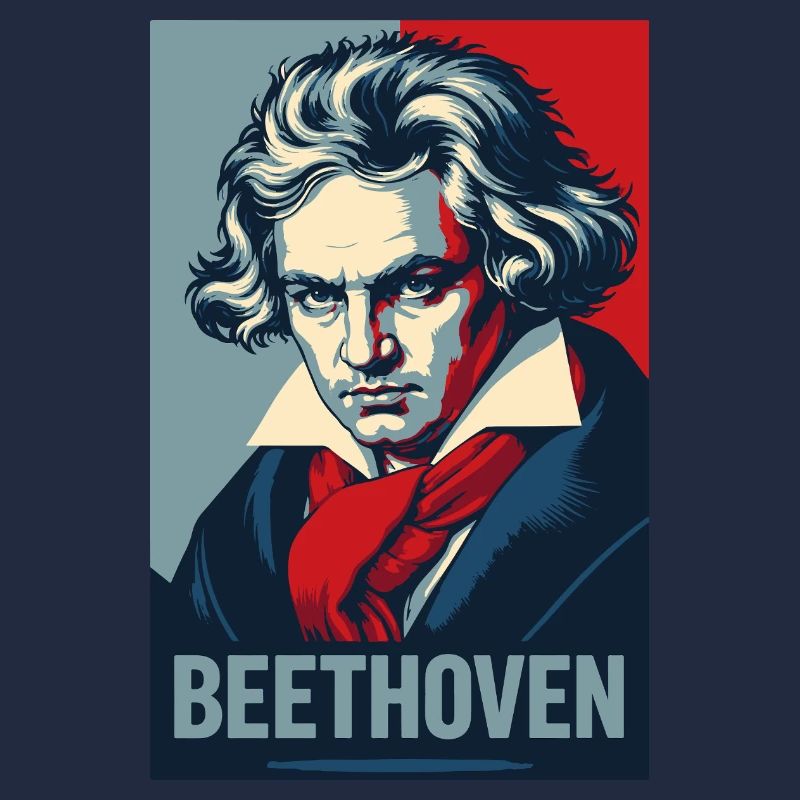 Beethoven Pop-Art-Porträt