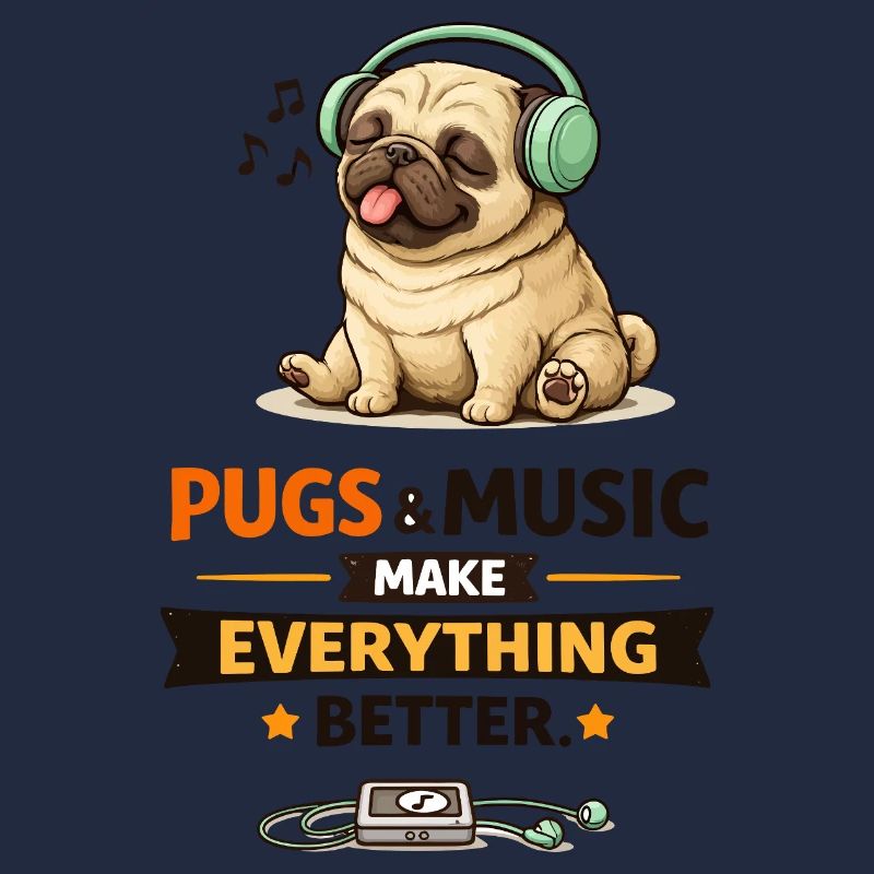 Pug Beats: Music Makes Everything Better