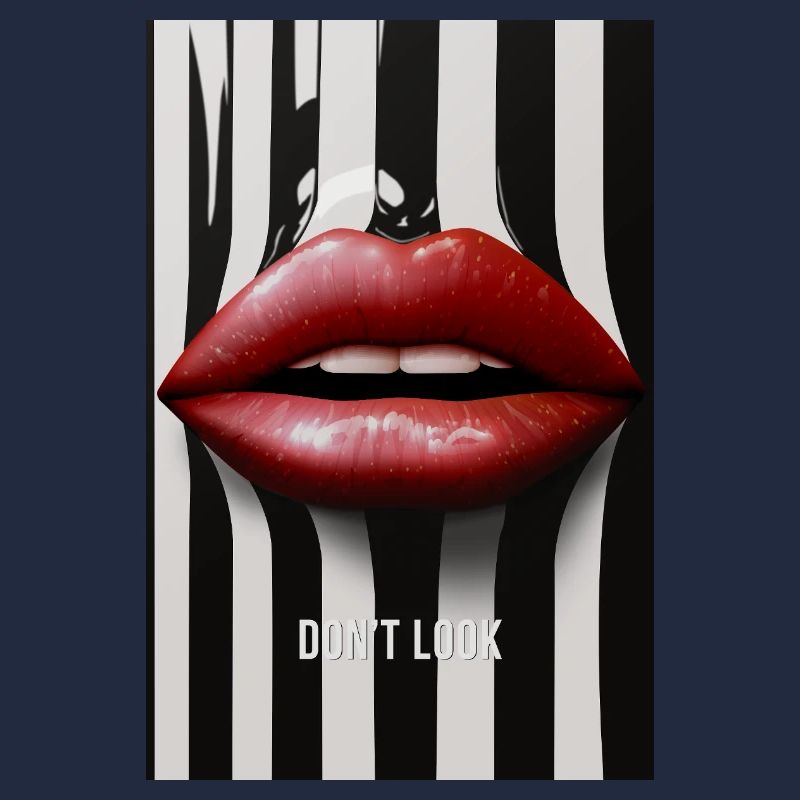 Ne regardez pas les lèvres Statement Design