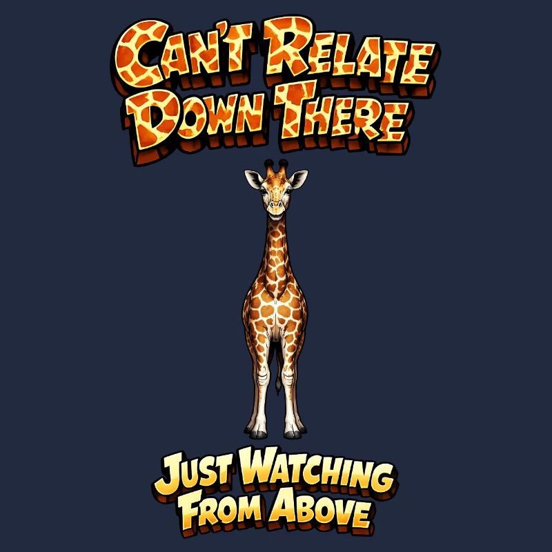 Giraffe über Meme Tee