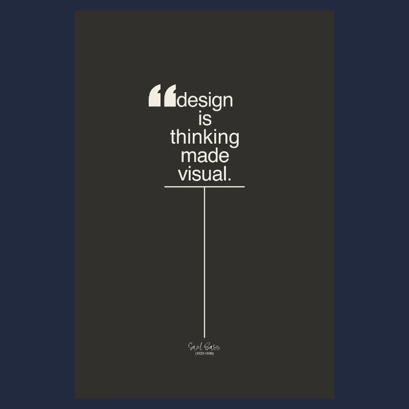Design is Thinking Made Visual Poster