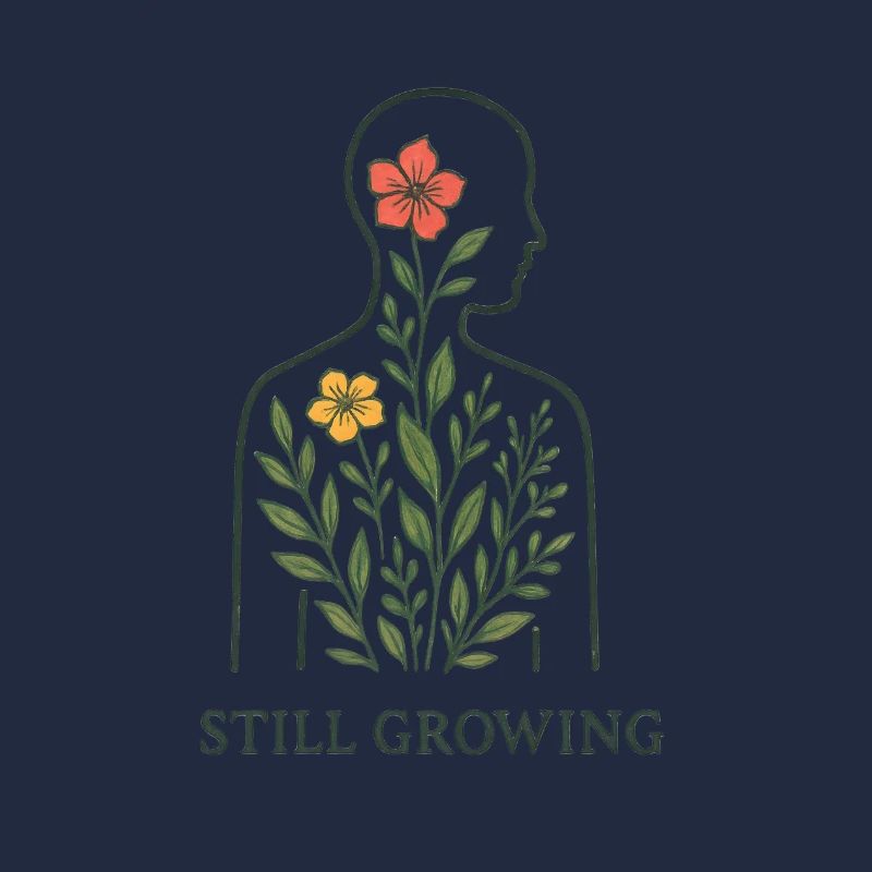 Still Growing Pflanzensilhouette