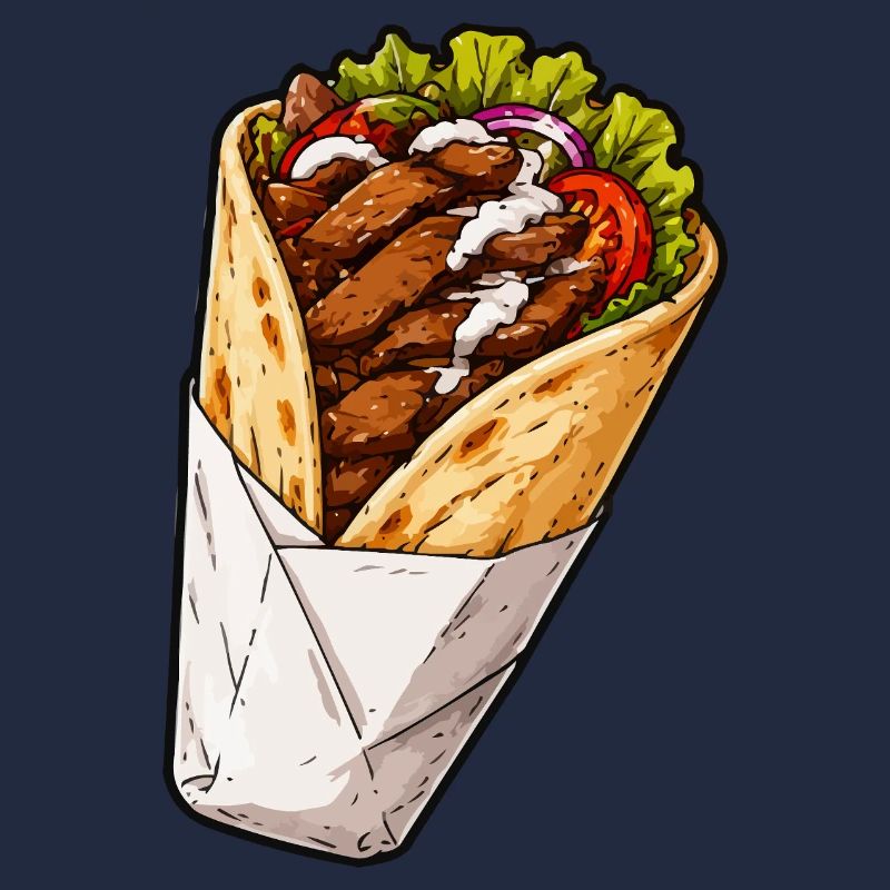 Knuspriges Hähnchen Burrito Wrap