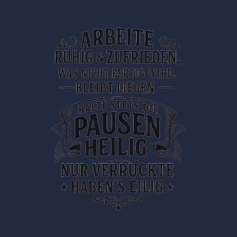 ARBEIT klingt besser - Coole Spruch Geschenk Idee