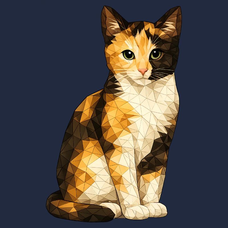 Emmi Polygonkatze Geometrische Niedlichkeit