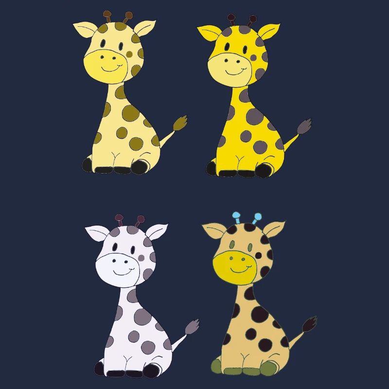 Giraffenquartett Bunt