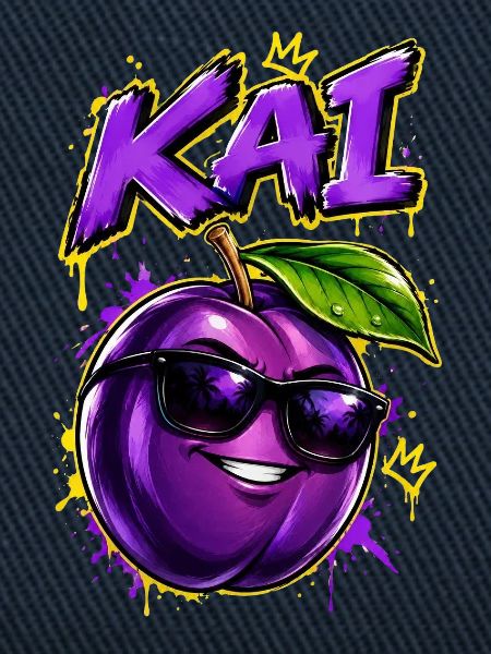 KAI Plum Graffiti Sonnenbrillen-Design