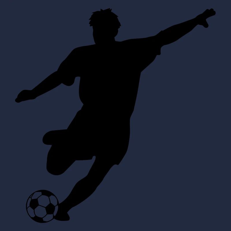 Fußballspieler Silhouette