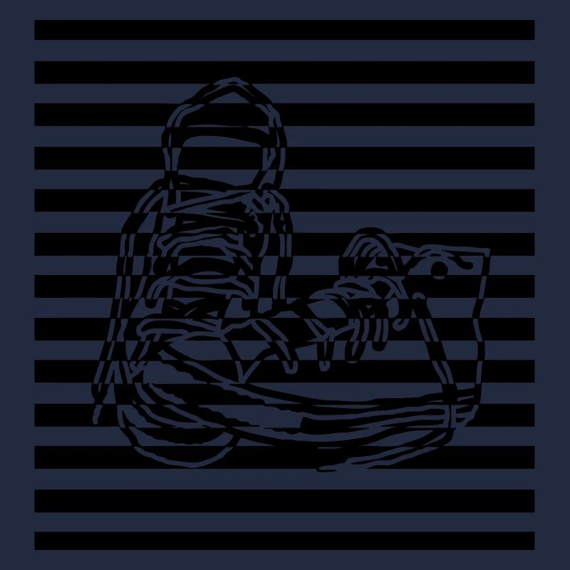 Sneaker gestreift