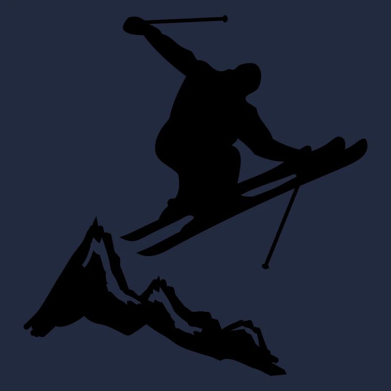 ski jump with mountains