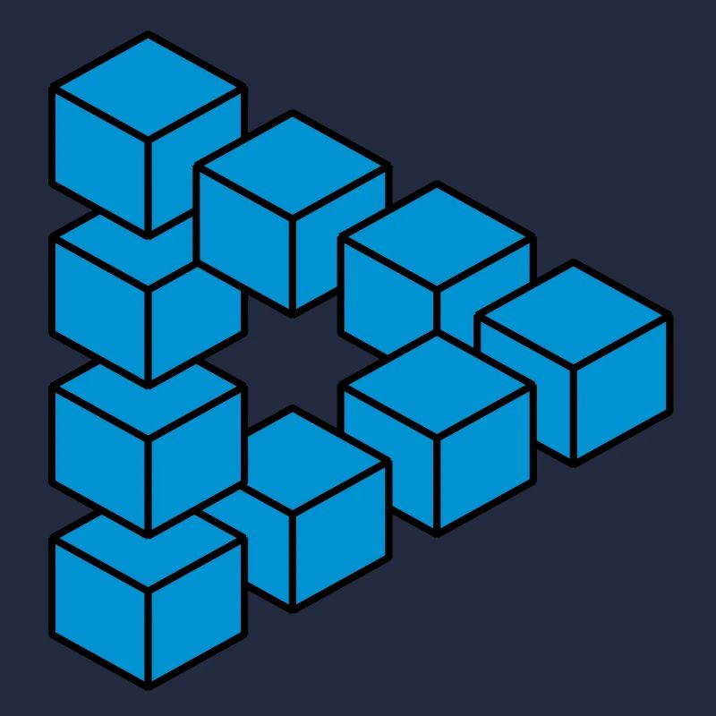 Optical illusion - Impossible figure