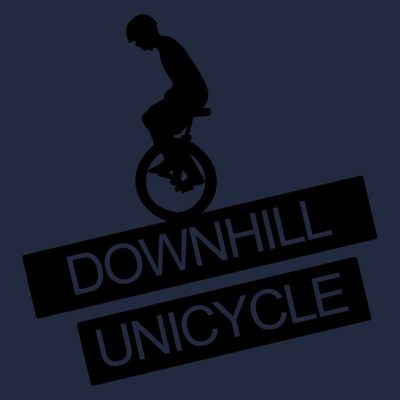 Monocycle, Downhill, A, roue,cavalier de monocycle