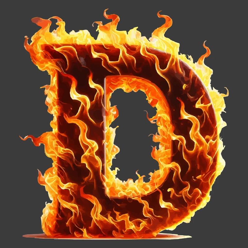 D Letter Fire