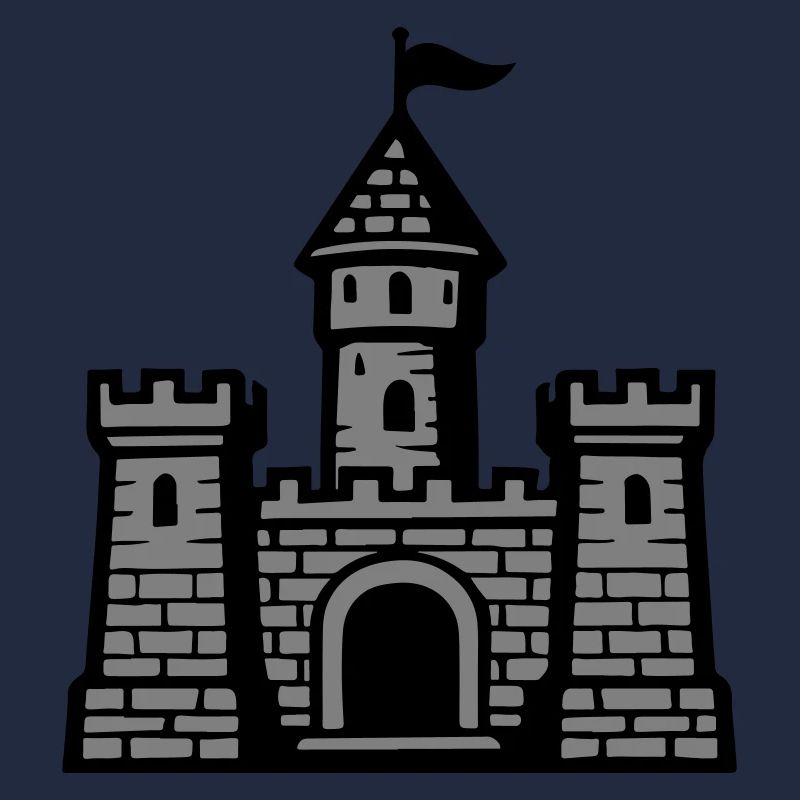 Burg Symbol Steinmauer