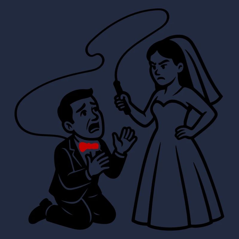 Ehepaar Hochzeit Peitsche