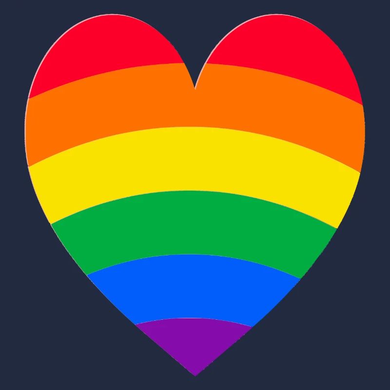Coeur arc-en-ciel