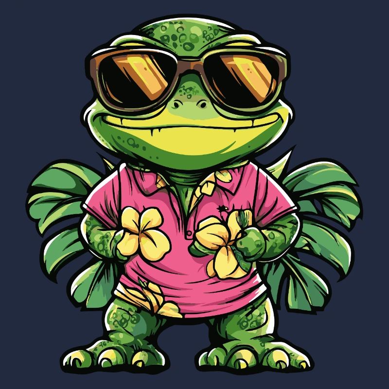 Chameleon Comic Urlaub