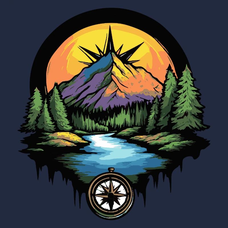 Mountains Compass