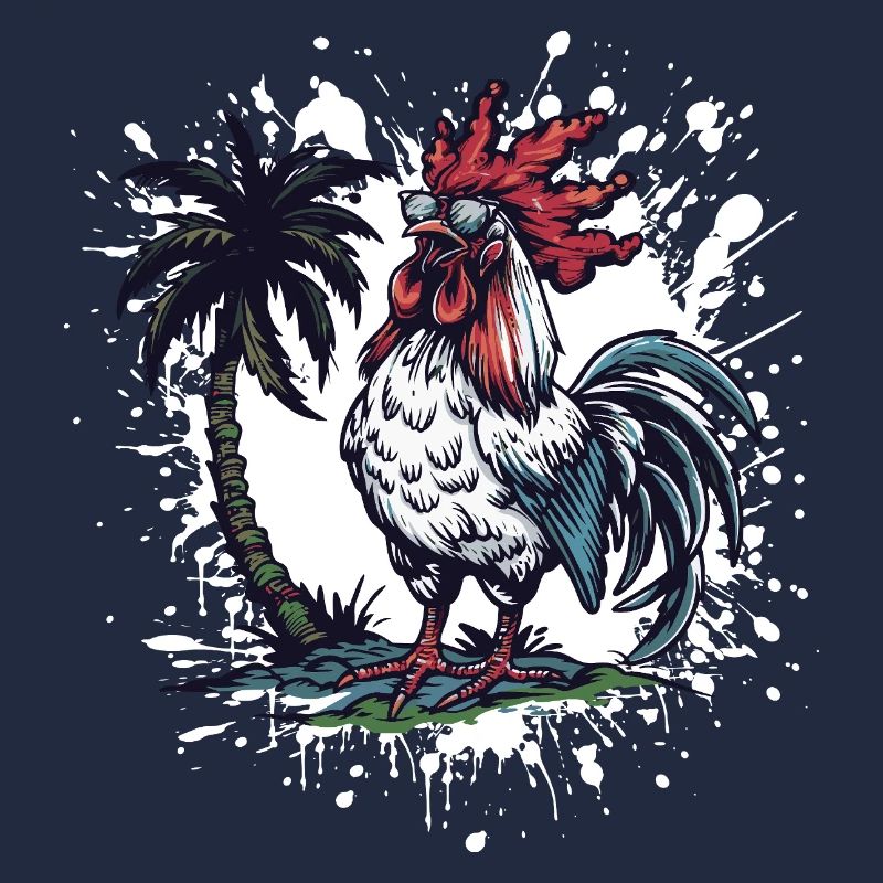 Rooster Island Palm Tree