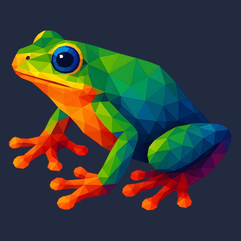WPAP Style Animals - Tree Frog