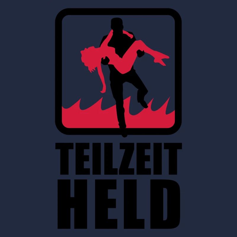 Part-time hero with flame