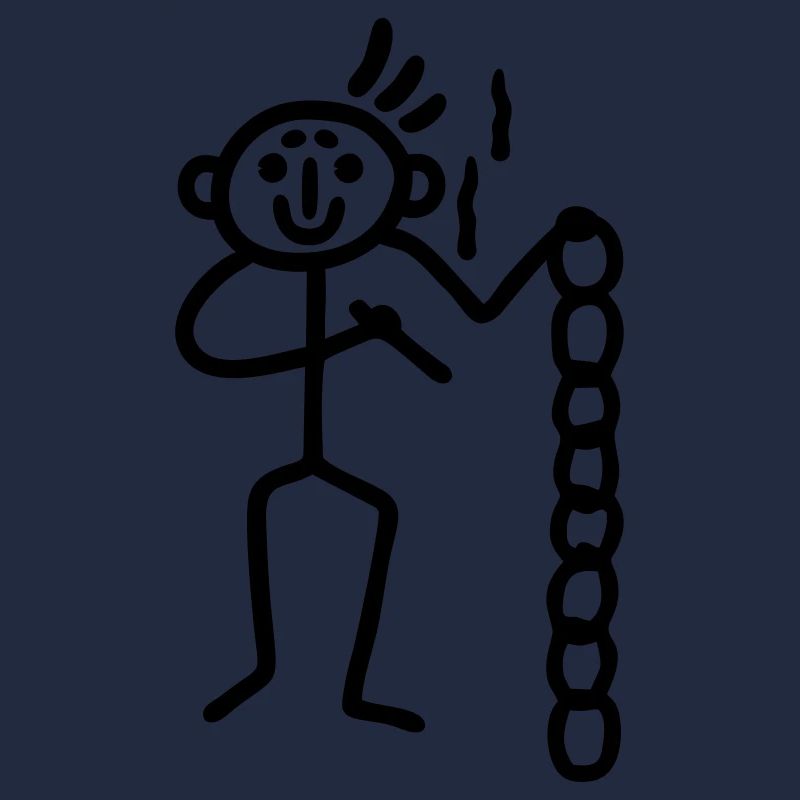 Strichmännchen mit Kette