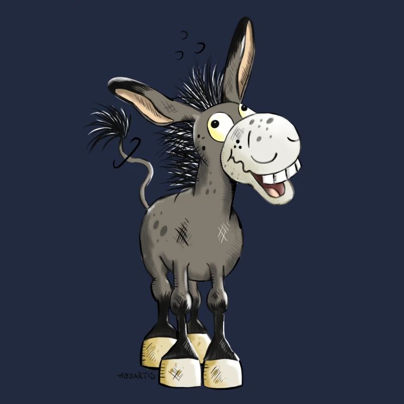 Witziger Esel