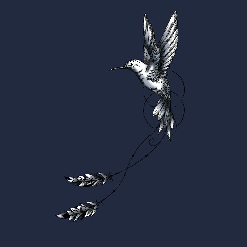 Geometrie der Kolibri-Federn
