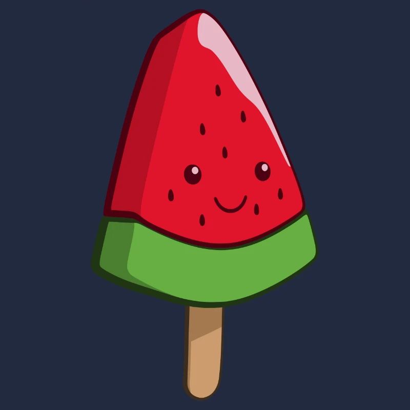 Wassermelonen Eiskunst am Stiel