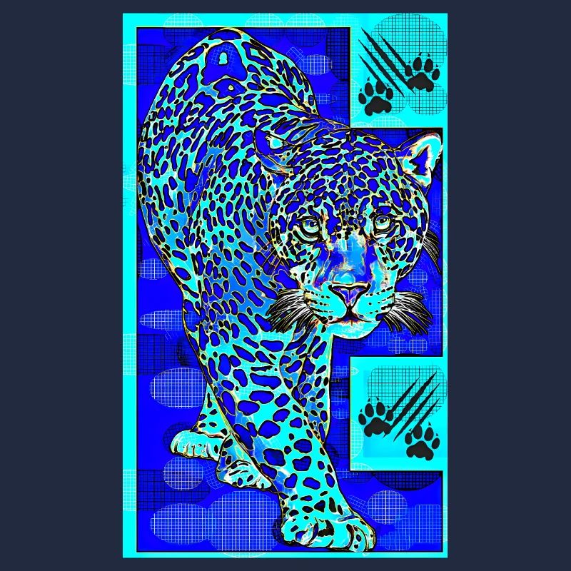 Der blaue Leopard