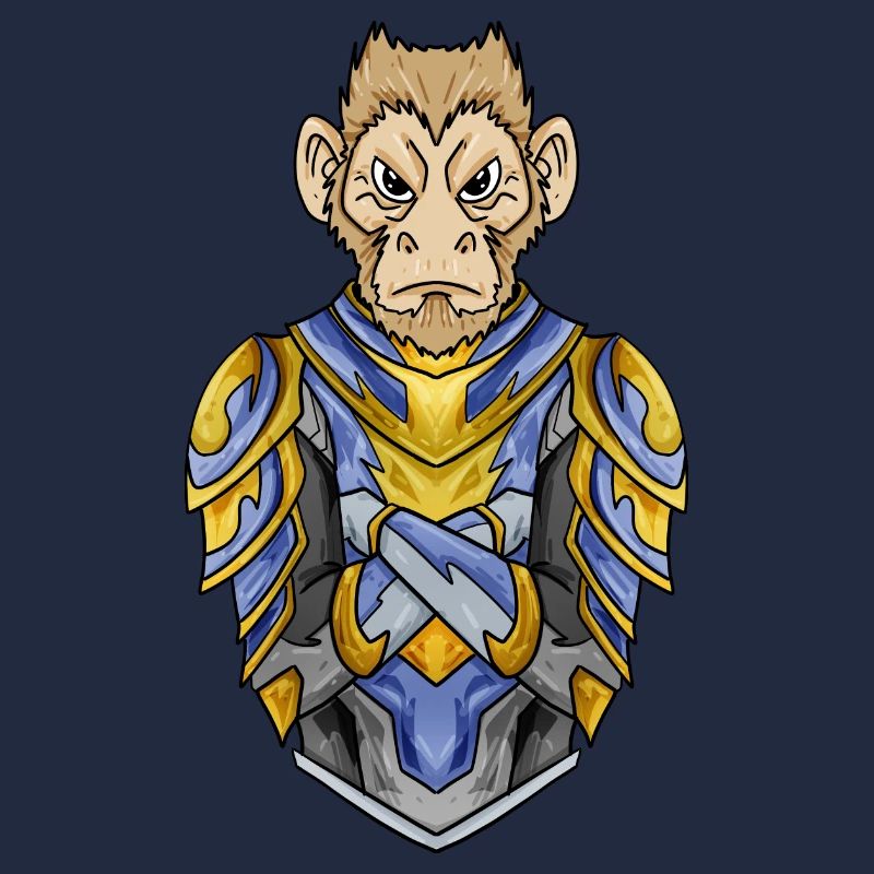 Knight Monkey with Armor Crusader