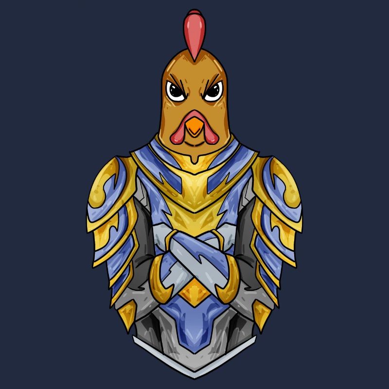 Knight Chicken with Armor Crusader