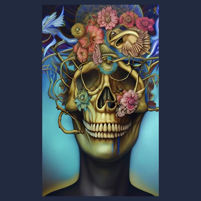 Beautiful fantasy Skull