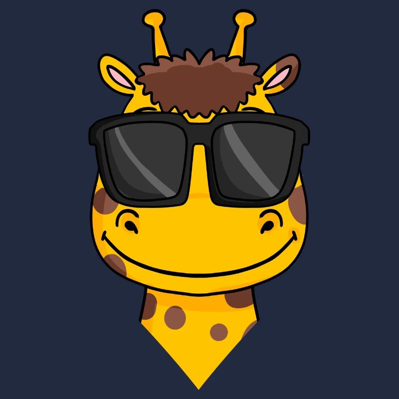 Giraffe with glasses